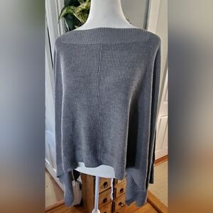 Lululemon Gray Knit Cape Sweater